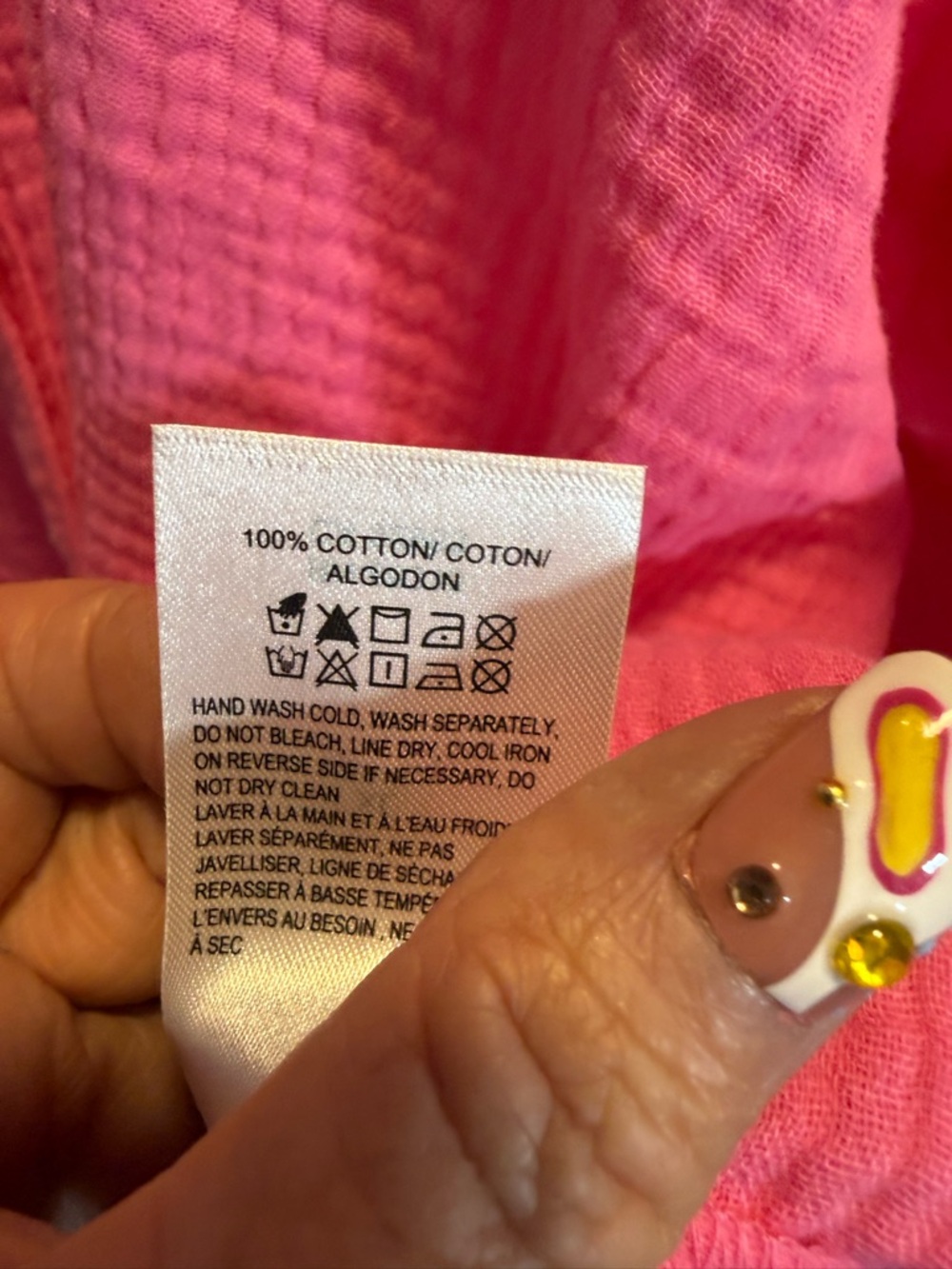 Lucky Brand Pink Button-Down Short Sleeve Shirt - Picture 5 of 7